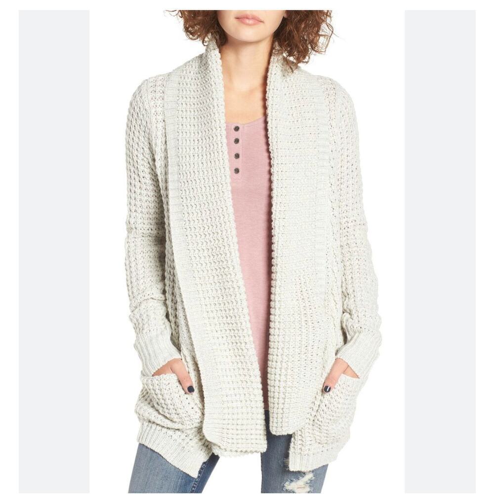 Ripcurl White Knit Cardigan sweater Size Small